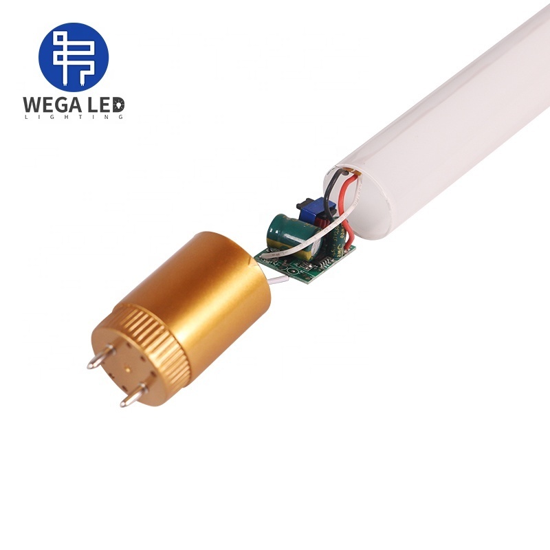 Wegaleds Jiangmen T8 LED Tube Glass Integrated Batten T5 T8 Tube Bulbs Lamps No Ballast Factory, Good Price Plastic PC Office 80