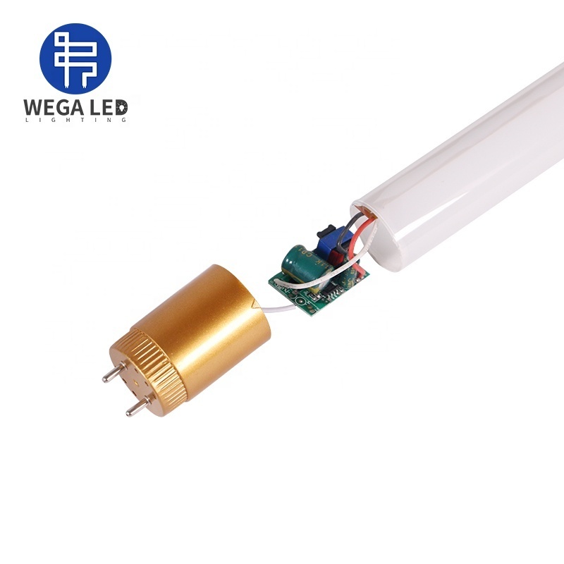 Wegaleds Jiangmen T8 LED Tube Glass Integrated Batten T5 T8 Tube Bulbs Lamps No Ballast Factory, Good Price Plastic PC Office 80