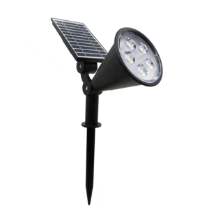 Outdoor solar garden fence lights waterproof IP65 plug and play solar power charged panel RGB white warm white solar spotlight