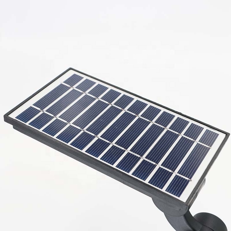 Outdoor solar garden fence lights waterproof IP65 plug and play solar power charged panel RGB white warm white solar spotlight