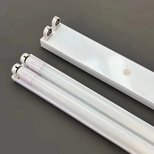 Indoor T5 T8 LED Tube Fixture System Single Tube Double Tube Bracket Holder Stand Light Iron Housing PP 2FT 3FT 4FT 5FT PC 80 95