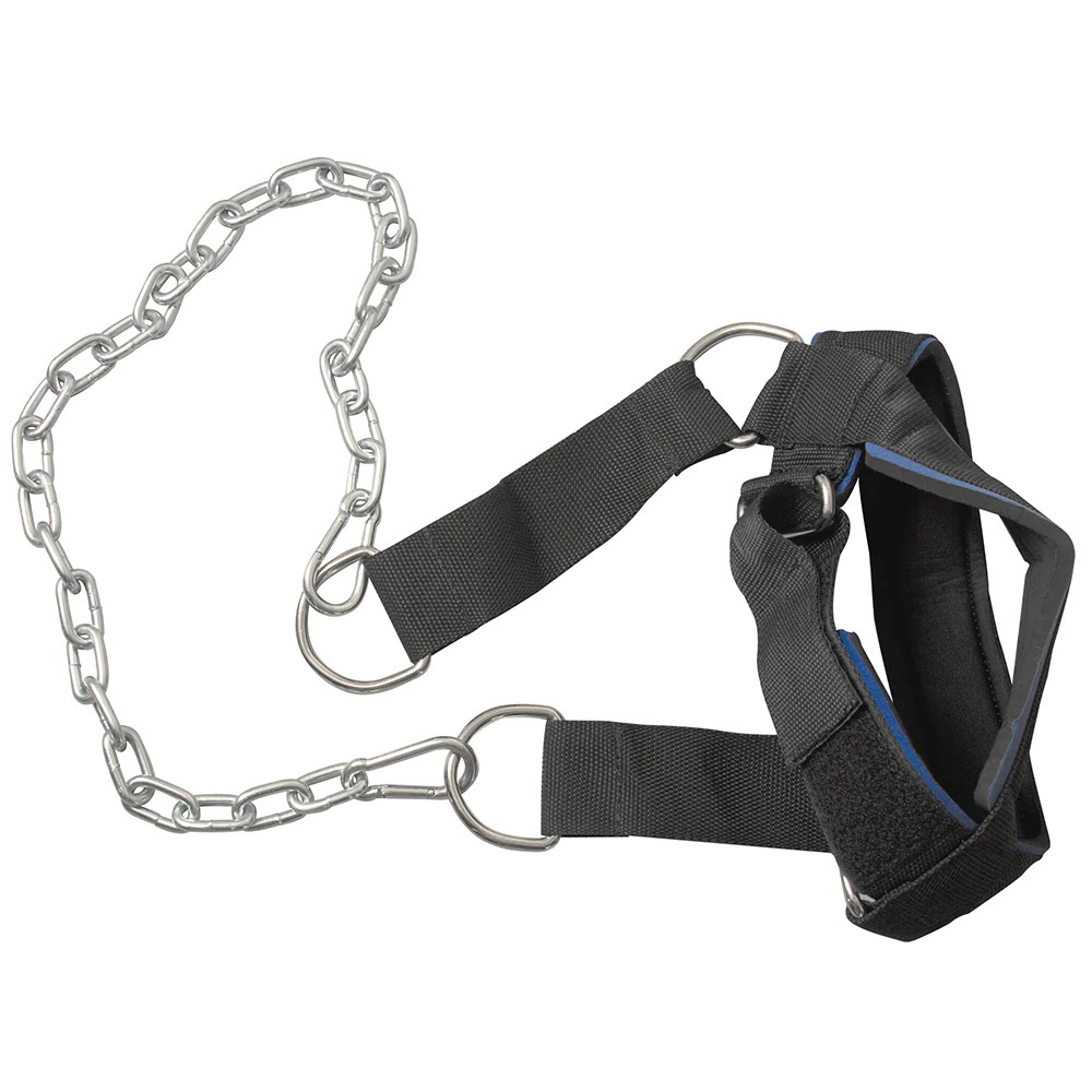 Adjustable Weight Lifting Head Harness Exercise With Chain Belt Training Sports Head Harness