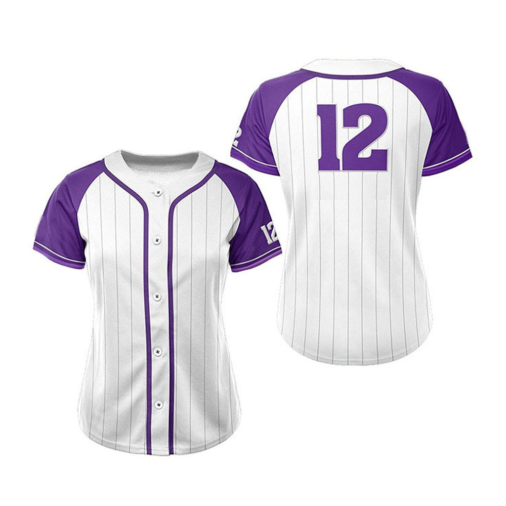 Baseball Jersey Dress Women Half Sleeves Baseball Jersey Sublimation Design Full Button Down Baseball Jerseys