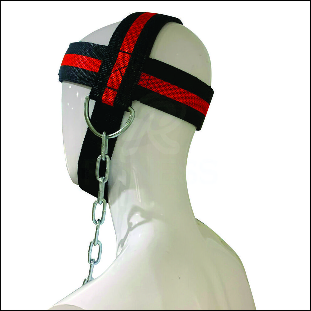 Adjustable Weight Lifting Head Harness Exercise With Chain Belt Training Sports Head Harness