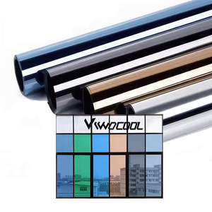 Factory wholesale building privacy window film one way mirror reflective window film glass foil silver insulation tint film