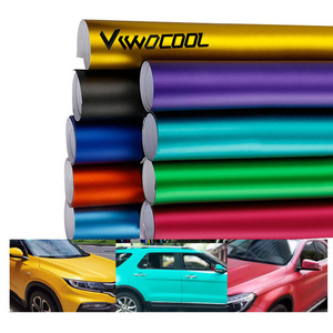 viwocool factory wholesale Satin Metallic series matte color vinyl wrap for car models rainbow color changing film