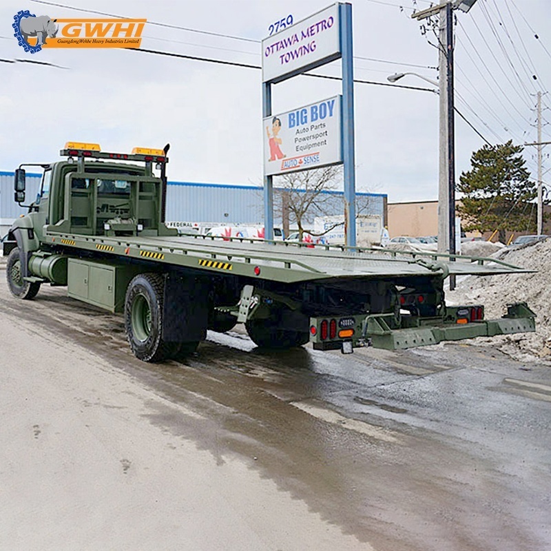 Custom China 20 Ton Towing In Kenya Heavy Duty Flatbed Tow Truck Wrecker Body For Sale