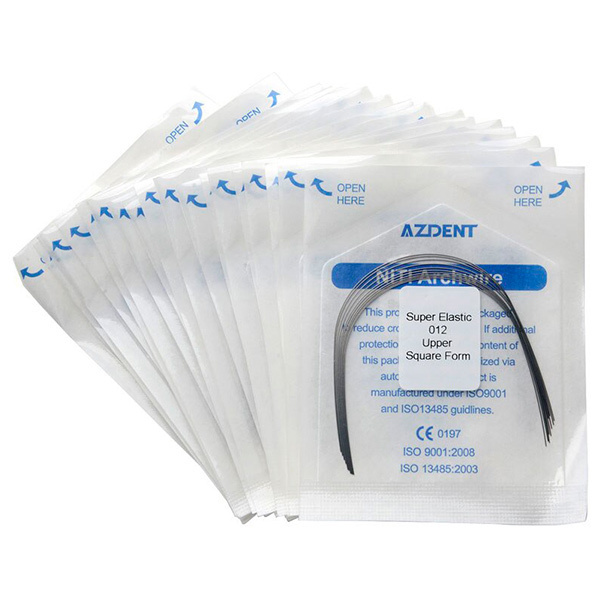 Niti Dental Arch Wire Orthodontic Ligature wire Super Elastic Archwire for Braces