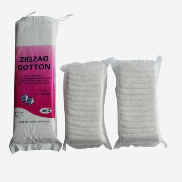 Medical Surgical 100% Cotton Absorbent Pure Zig Zag Cotton Wool