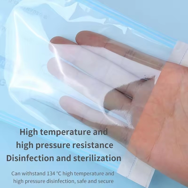 Self-Sealing Sterilization Pouches for Medical Consumables Surgical Disinfection Packaging