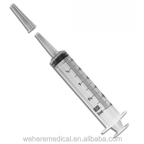 Disposable Large Irrigation Syringe with/without Cover Medical Consumables