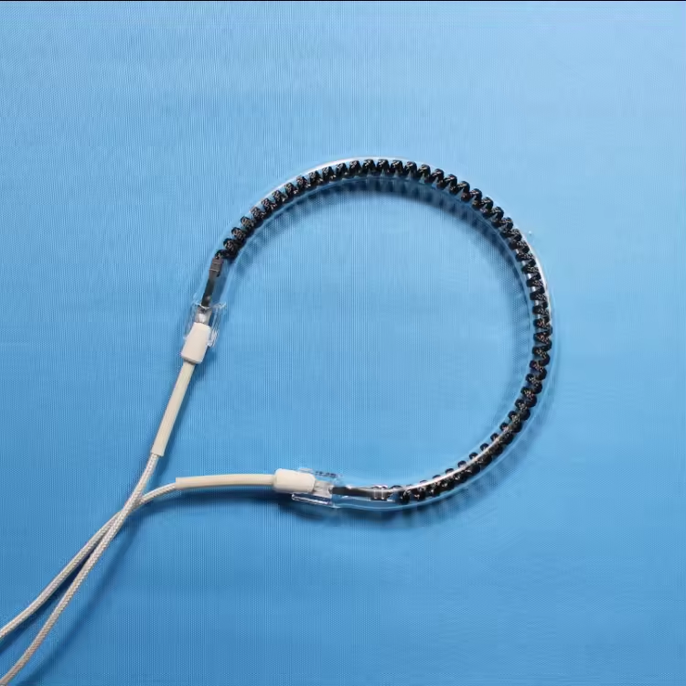 Shaped Ring Electric far infrared ir quartz carbon fiber heating element for wood and rubber drying