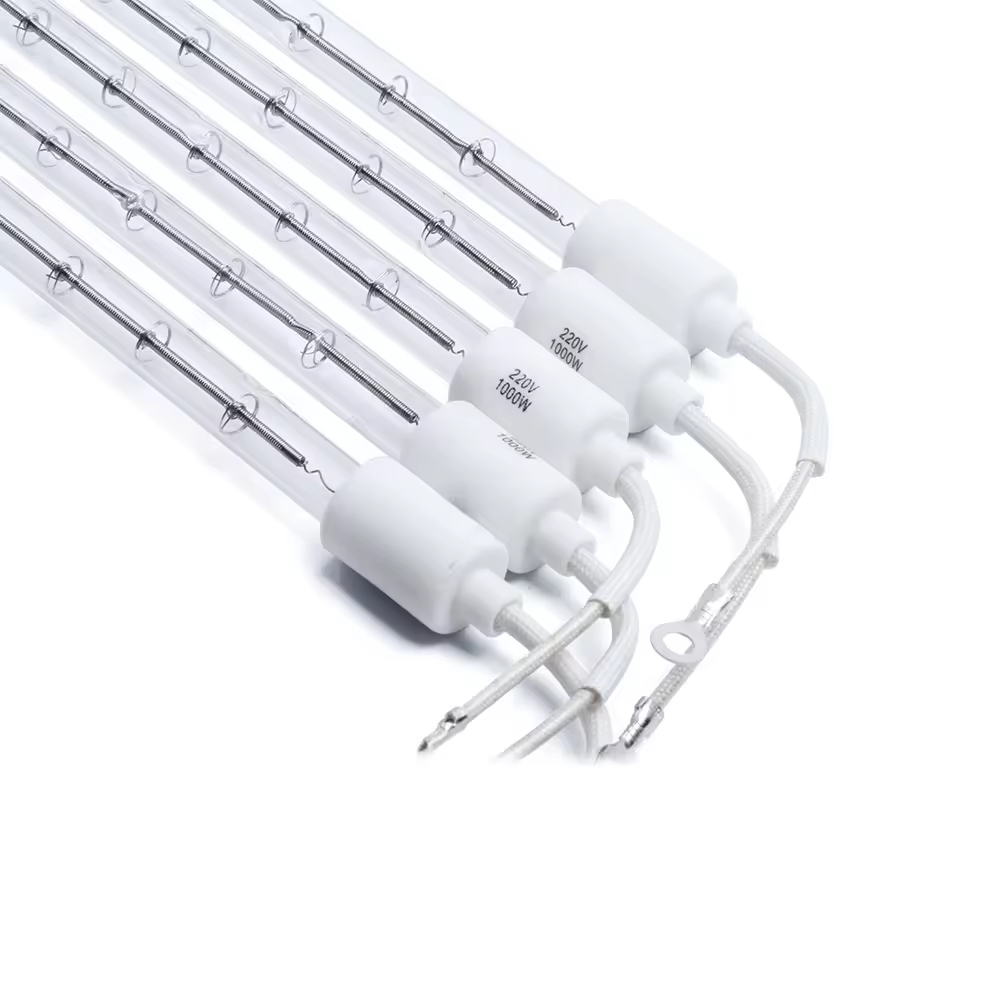 high quality made electric industrial  infrared ruby white lamp ruby white 1000 watt quartz tube heater lamp element