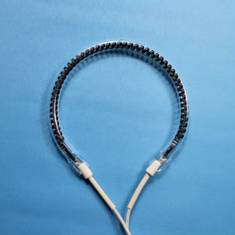 Shaped Ring Electric far infrared ir quartz carbon fiber heating element for wood and rubber drying