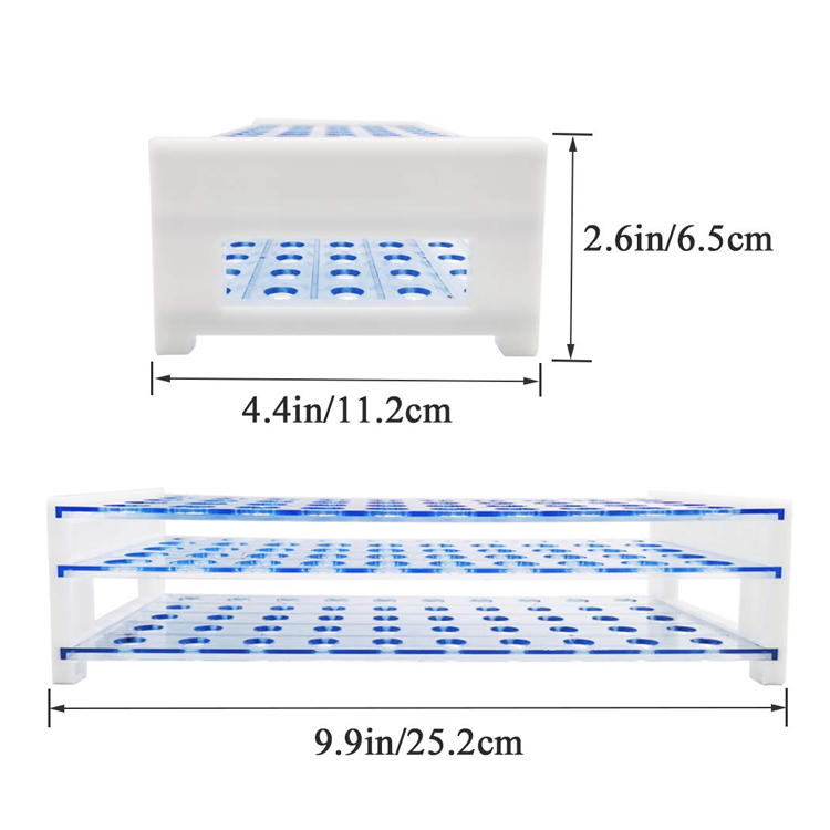 WEIAI Test Tube Rack Laboratory Plastic Rack For Test Tube 20 mm