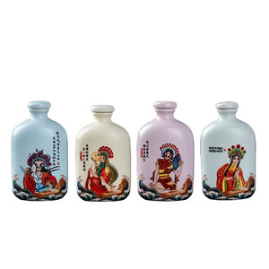 Jingdezhen Ceramic Wine Bottle 250ml Small Household Sealed Vintage Wine Set Wine Bottle Ornaments