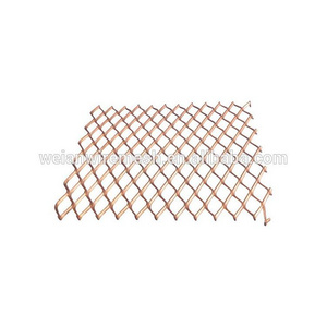 Professional Factory supply woven wire mesh red copper ,brass, phosphor copper mesh Expanded Metal