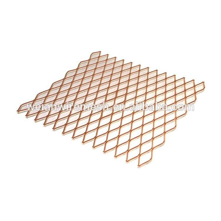 Professional Factory supply woven wire mesh red copper ,brass, phosphor copper mesh Expanded Metal