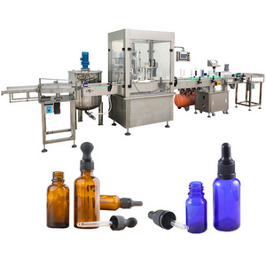 Weibang Automatic Filling line for 1oz 50ml Tincture Oil Dropper Bottle  Filling Machine