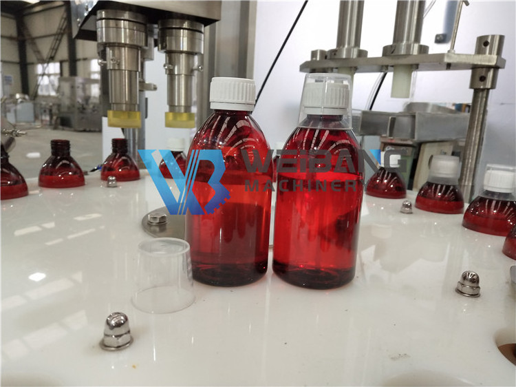 304 Stainless Steel Production Line Syrup Oral Liquid Filling Capping Machine