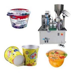 WB-900 Plastic Cup Butter Cream Hot-pot Paste Sauce Ice Cream Yogurt Cup Filling Capping Sealing Machine