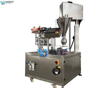 Fully automatic heat sealing aluminum powder k cup coffee pod filling machine