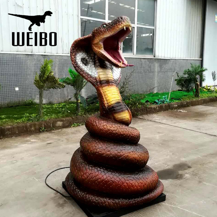 Amusement park realistic animal animatronic animal snake