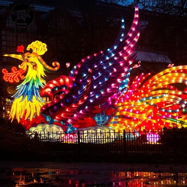 Outdoor lantern show chinese silk festival lantern decoration