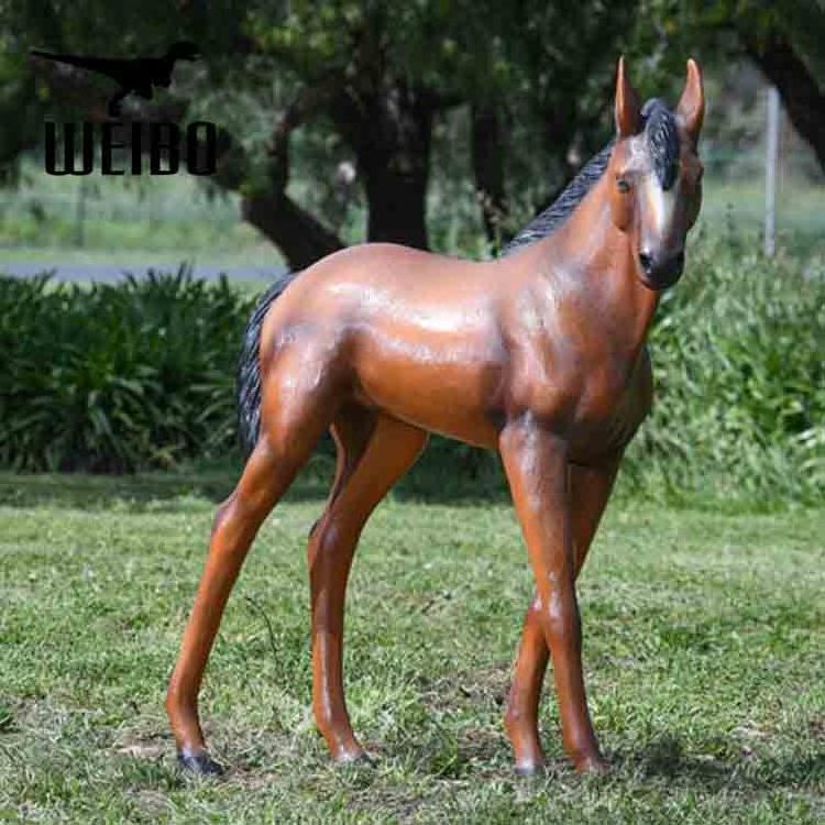 Fiberglass life size horse for amusement park