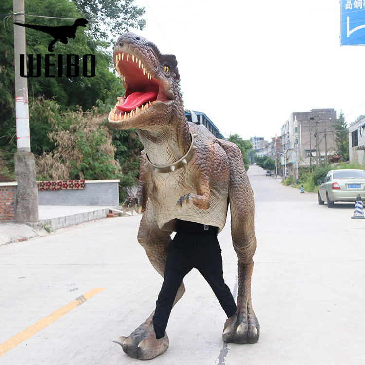 Lifelike life size realistic Japanese velociraptor dinosaur costume