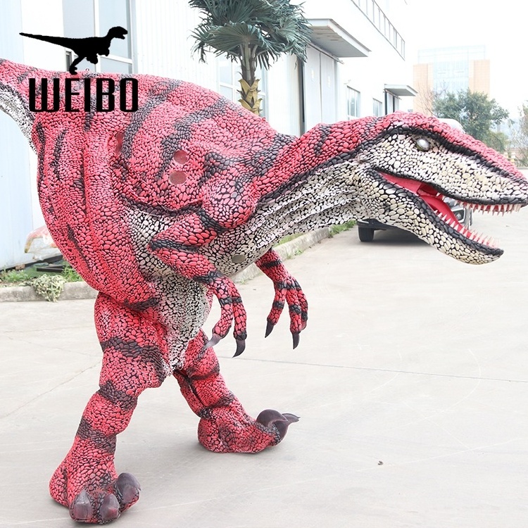 Animatronic hidden legs raptor dinosaur costume for sale