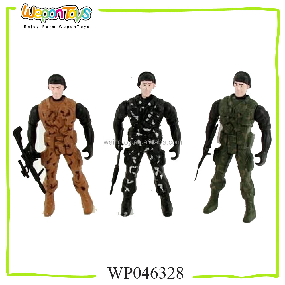 11.2cm plastic custom toy soldier set military toy set for kids soldier force toys