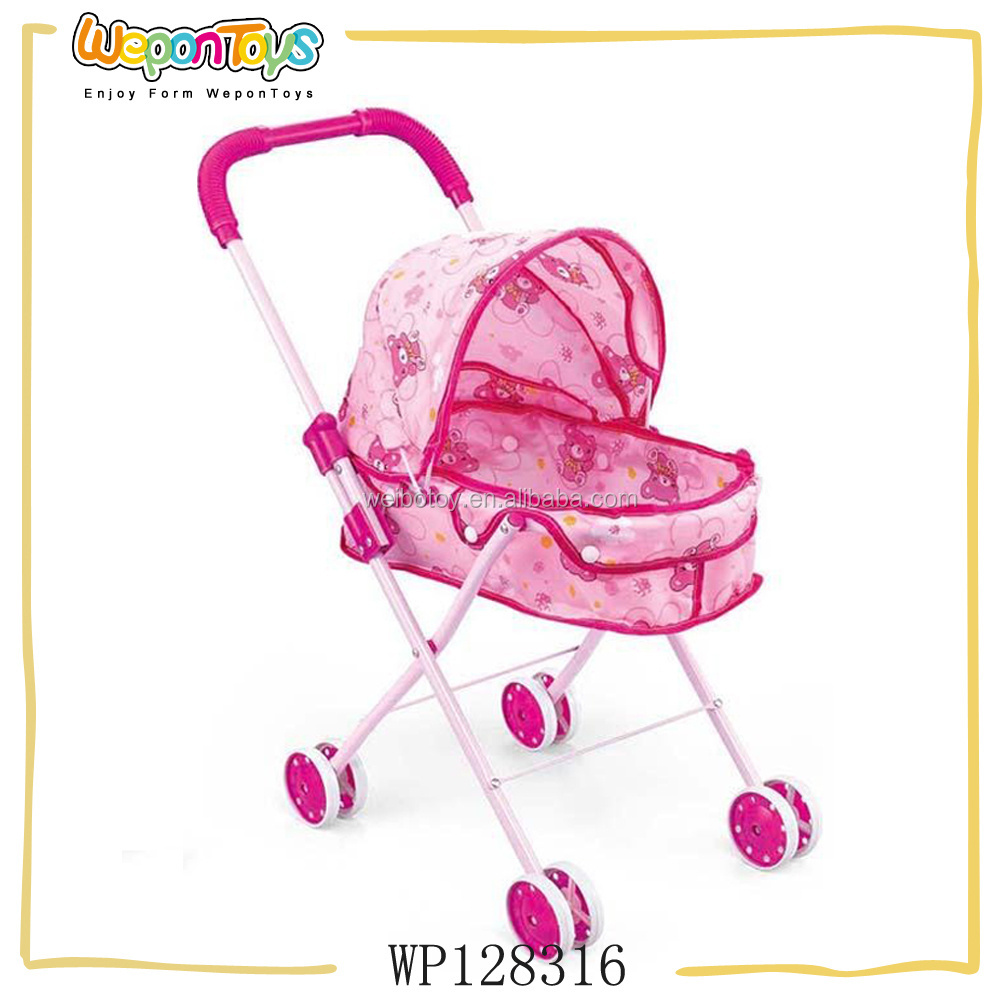 CE approval lovely girls baby doll carriage baby doll stroller with car seat