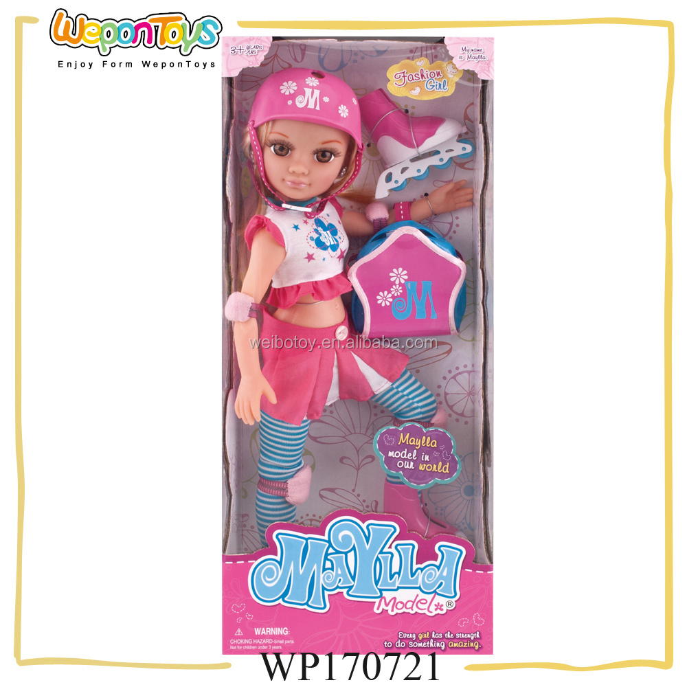 new design playhouse 11 inch joint fashion girl doll play set with doll accessories