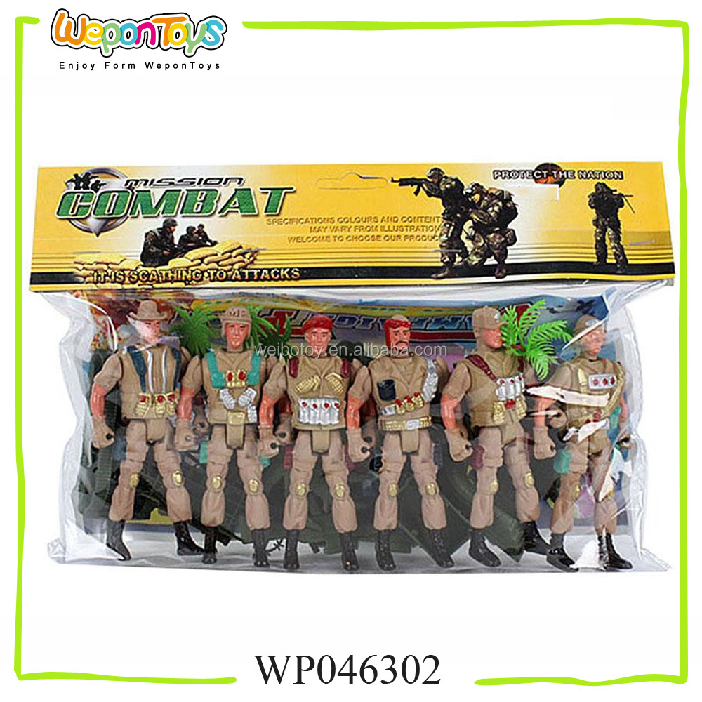 11.2cm plastic custom toy soldier set military toy set for kids soldier force toys