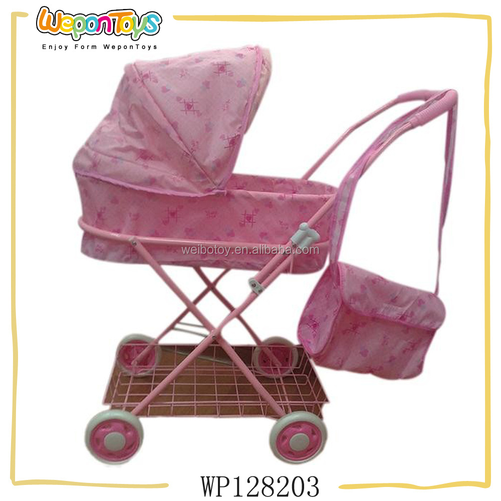 CE approval lovely girls baby doll carriage baby doll stroller with car seat