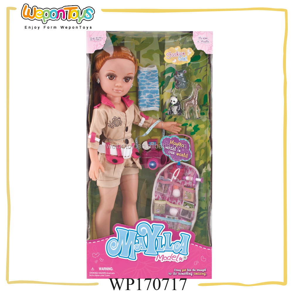 new design playhouse 11 inch joint fashion girl doll play set with doll accessories