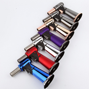 2023 WEIBU Wholesale High quality torch Lighter Adjustable Butane Torch Cocktail Smoker Kit with Torch Lighters