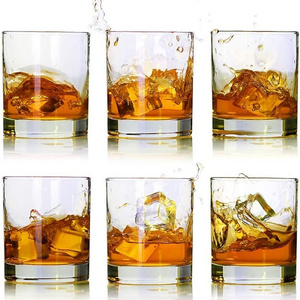 Hot Sale Old Fashioned Clear Whisky Glasses Cups Crystal Rock Shot Glass Whiskey Cup For Cocktail Glass