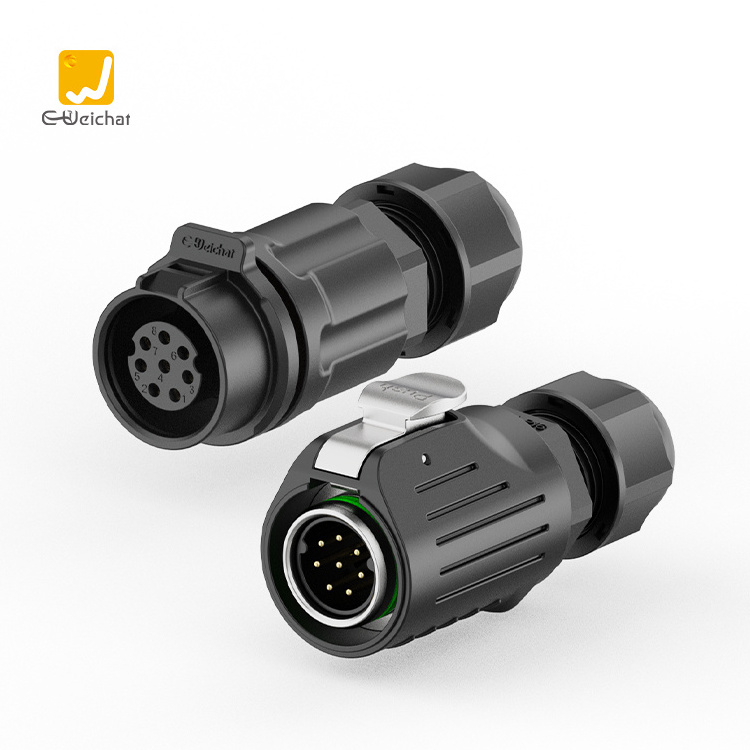 E-Weichat EW-LP12 2/3/4/5/6/7/8 Pins Industrial Connector Male Female Battery Power Aviation Plug IP68 Waterproof Connector