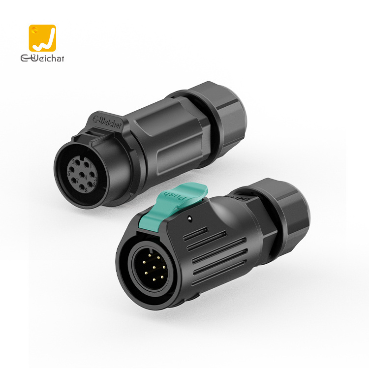 E-Weichat EW-LP12 2/3/4/5/6/7/8 Pins Industrial Connector Male Female Battery Power Aviation Plug IP68 Waterproof Connector