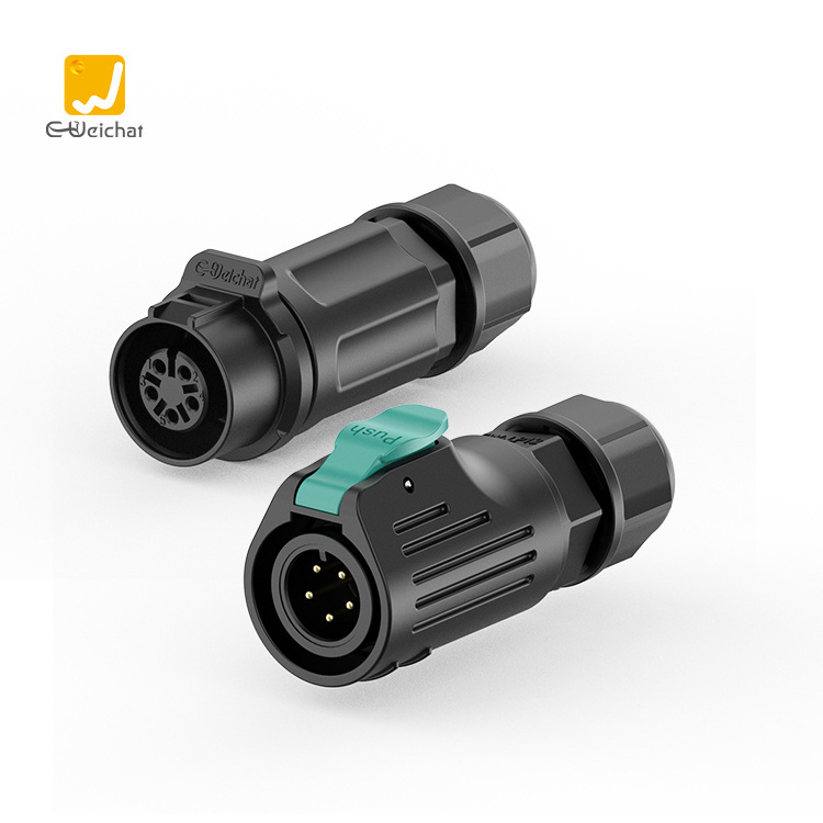 E-Weichat LP12 Female Panel Mount Connector Electric Male Female Connectors Waterproof Cable Connector