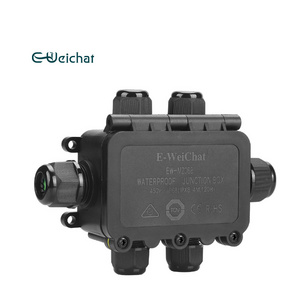 EW-M2068-6T 6 Way Best Waterproof Connector Telephone Cable Power Connector Outdoor LED RGB Light Electrical  IP68 Junction Box