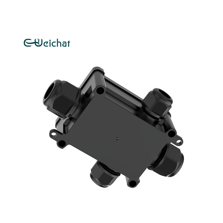 EW-M2068S-4T 4Way  best waterproof solar connector outdoor floodlight telephone cable waterproof junction box case ip68 electric