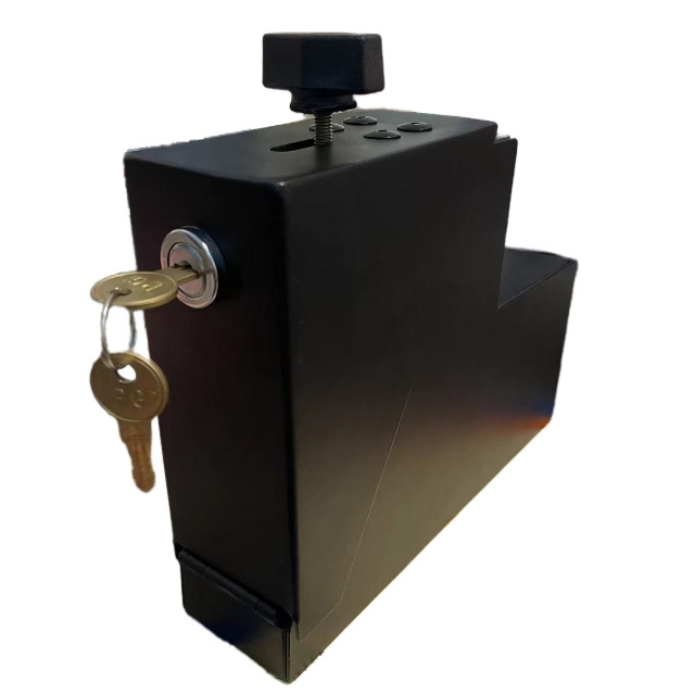 Double-Locked Metal Key Safe Wall-Mounted Industrial Lock Box for Car Gun Cases Security-Featuring Dual Security Features