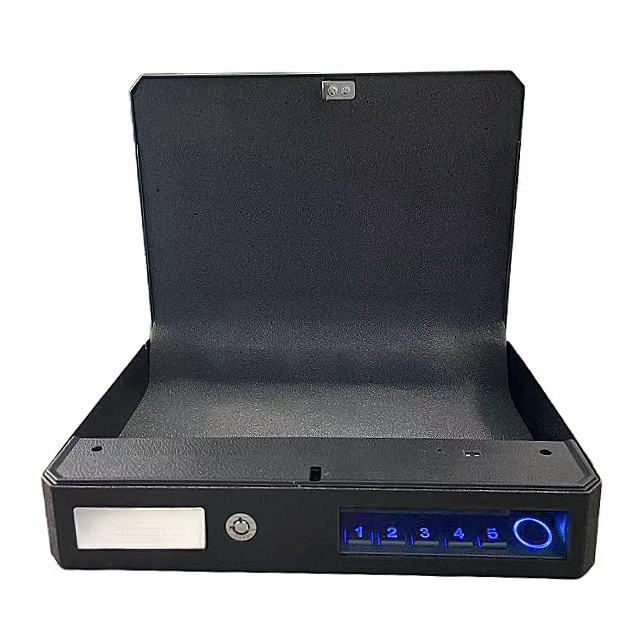 Metal fingerprint key safe lock box gun cases Electronic Fingerprint Security Biometric Industrial Lock Box