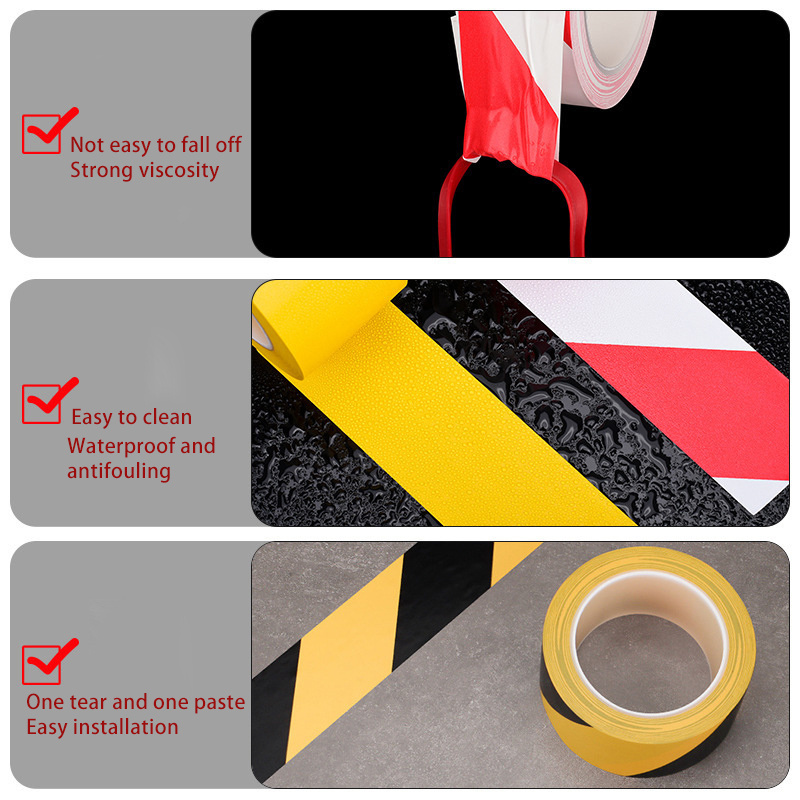 Non Adhesive Red White Retractable Safety Caution Underground PVC/PE Warning Tape Manufacturer