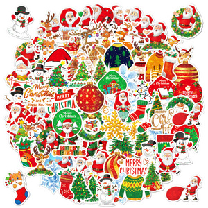 Christmas Sticker Label Trees Small Box Present Merry In Spanish 500 Pcs Cute Packs Printable Christmas Sticker