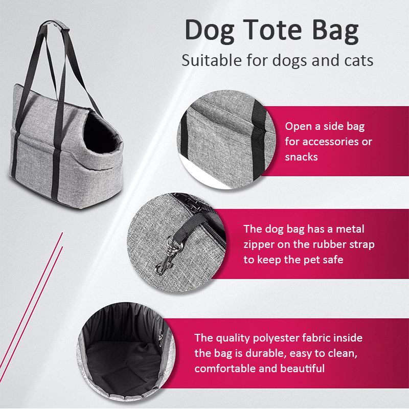 Wholesale Manufactures Pet Crossbody Bag Dog Hammock Car Seat Large Small Waterproof Travel Dog Tote Bag