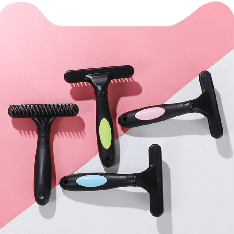 Deshedding Massage Comb Cleaning Slicker Hair Grooming Animal Cat Pet Dog Flea Brush For Pet Dog